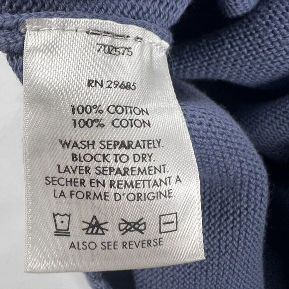 Men' Blue Pendleton Sweater 1/4 Zip Size Medium Blue - Picture 7 of 11